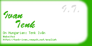 ivan tenk business card